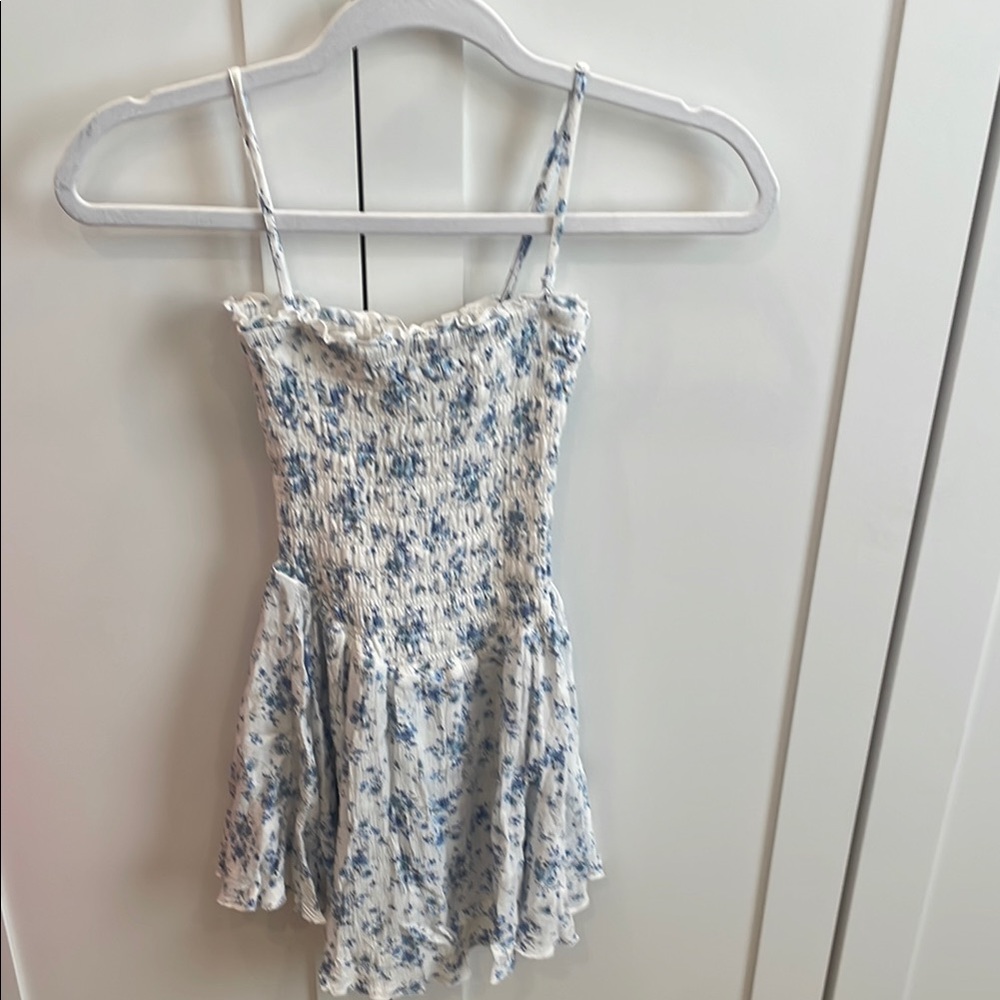 Garage Floral Smocked Dress with Spaghetti Straps